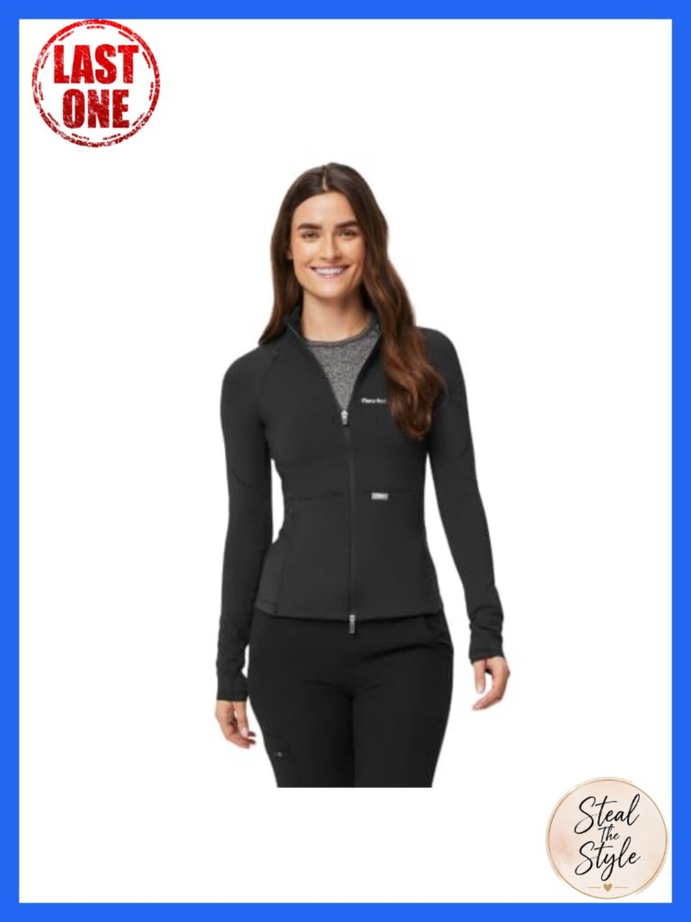 FIGS ContourKnit Scrub Jacket Women 8 Pockets High Stretch Slim Fit Medical